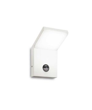 Vonkajšie nástenné svietidlo so senzorom STYLE AP SENZOR 3000K, biela farba | Ideal Lux