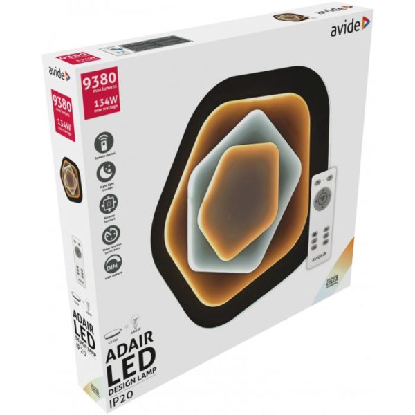 LED stropné svietidlo Design Adair, 134W, RF ovládanie, 9380lm - Image 2