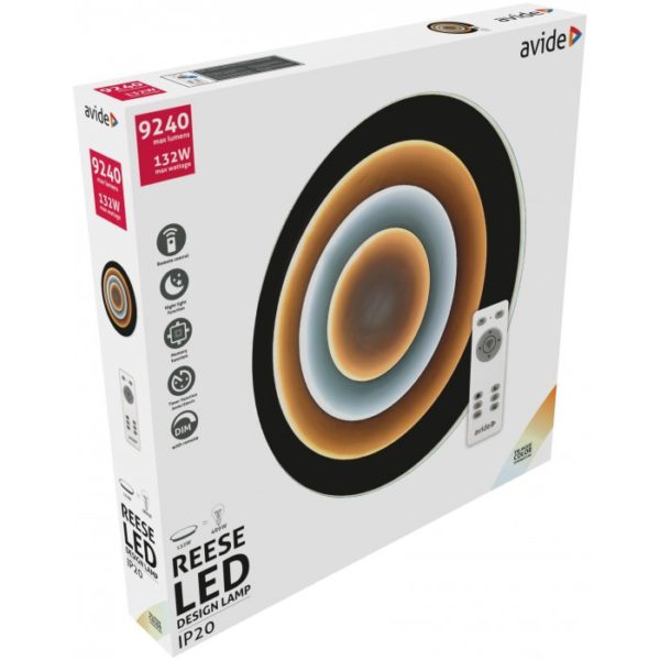 LED stropné svietidlo Design Reese, 132W, RF ovládanie, 9240lm - Image 2