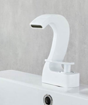 Luxusná umývadlová batéria v tvare bielej labute